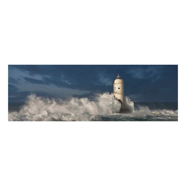Aluminium Dibond schilderijen Lighthouse On Sardinia