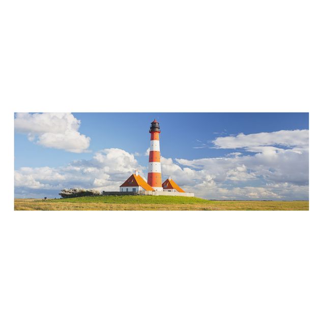 Aluminium Dibond schilderijen Lighthouse In Schleswig-Holstein
