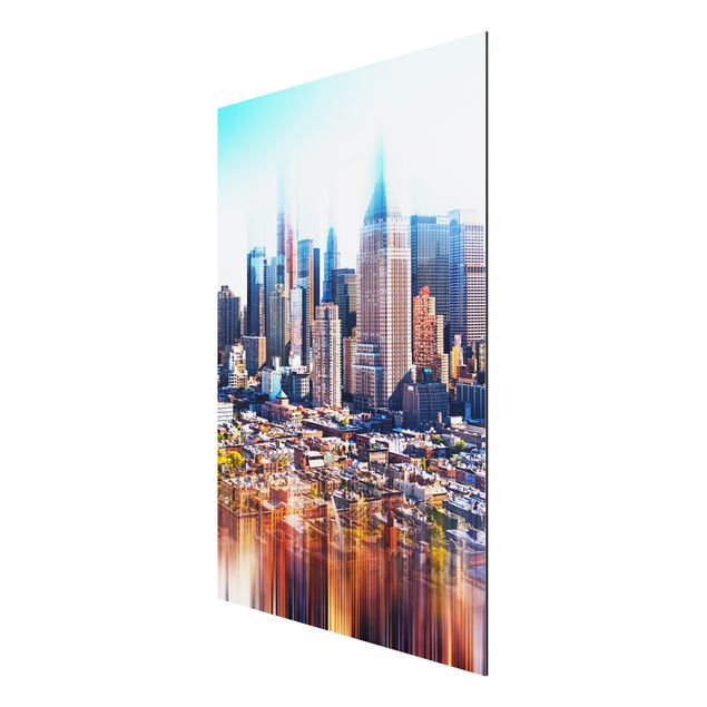 Aluminium Dibond schilderijen Manhattan Skyline Urban Stretch