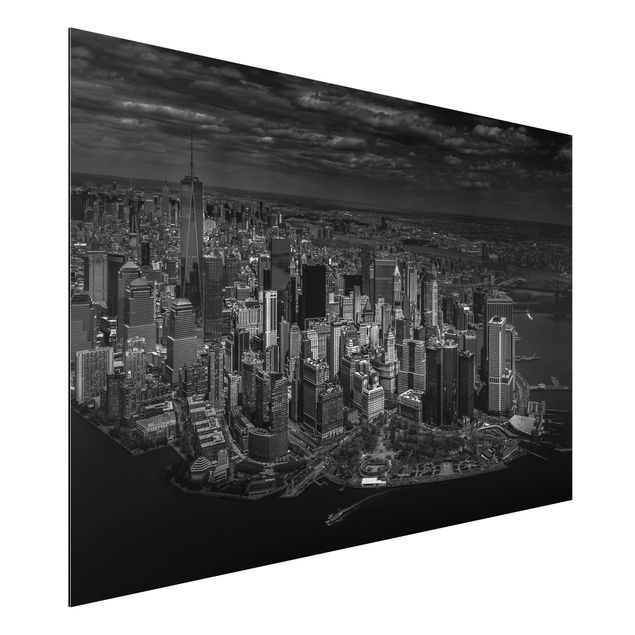 Aluminium Dibond schilderijen New York - Manhattan From The Air