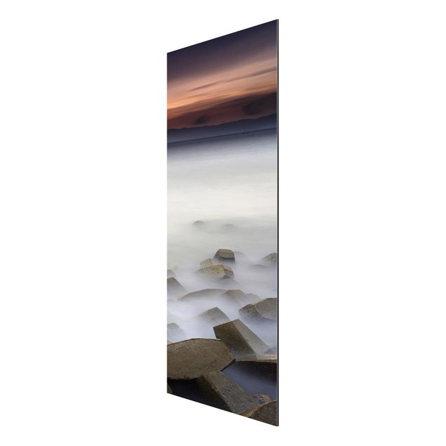 Aluminium Dibond schilderijen Sunset In The Fog