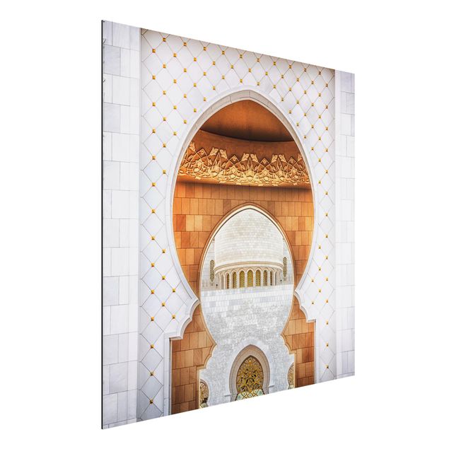 Aluminium Dibond schilderijen Gate To The Mosque