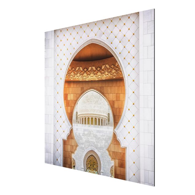 Aluminium Dibond schilderijen Gate To The Mosque