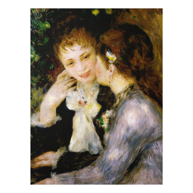 Aluminium Dibond schilderijen Auguste Renoir - Confidences