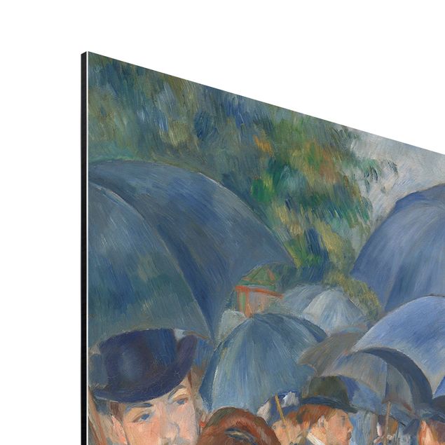 Aluminium Dibond schilderijen Auguste Renoir - Umbrellas