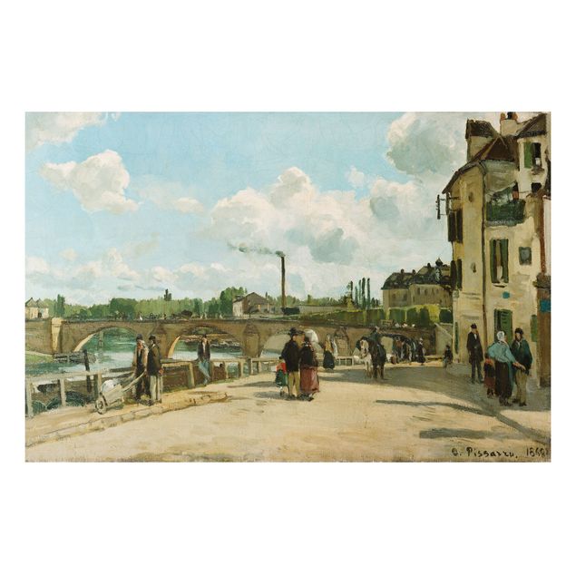 Aluminium Dibond schilderijen Camille Pissarro - View Of Pontoise