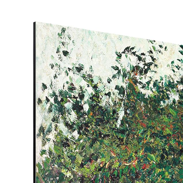 Aluminium Dibond schilderijen Camille Pissarro - Apple Trees And Tedders, Eragny
