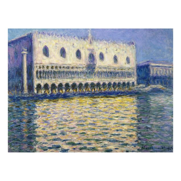 Aluminium Dibond schilderijen Claude Monet - The Palazzo Ducale
