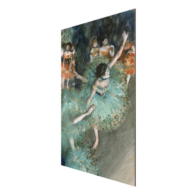Aluminium Dibond schilderijen Edgar Degas - Dancers in Green