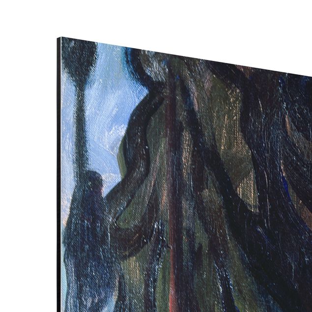 Aluminium Dibond schilderijen Edvard Munch - Starry Night