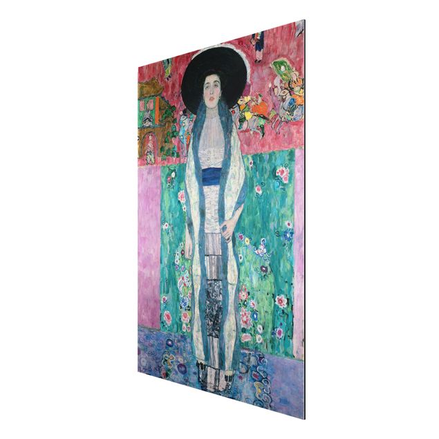 Aluminium Dibond schilderijen Gustav Klimt - Portrait Adele Bloch-Bauer II