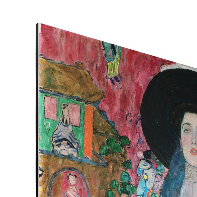 Aluminium Dibond schilderijen Gustav Klimt - Portrait Adele Bloch-Bauer II