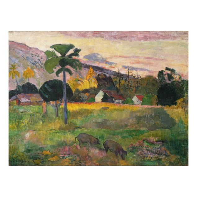 Aluminium Dibond schilderijen Paul Gauguin - Haere Mai (Come Here)