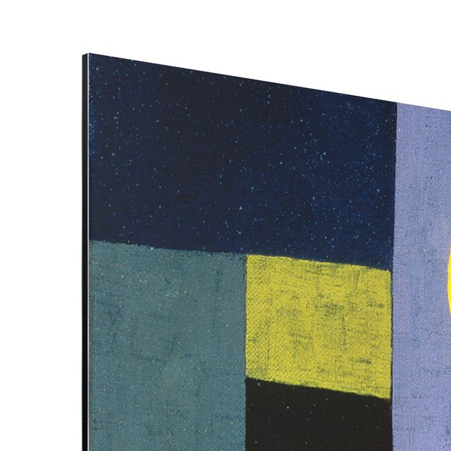 Aluminium Dibond schilderijen Paul Klee - Fire At Full Moon