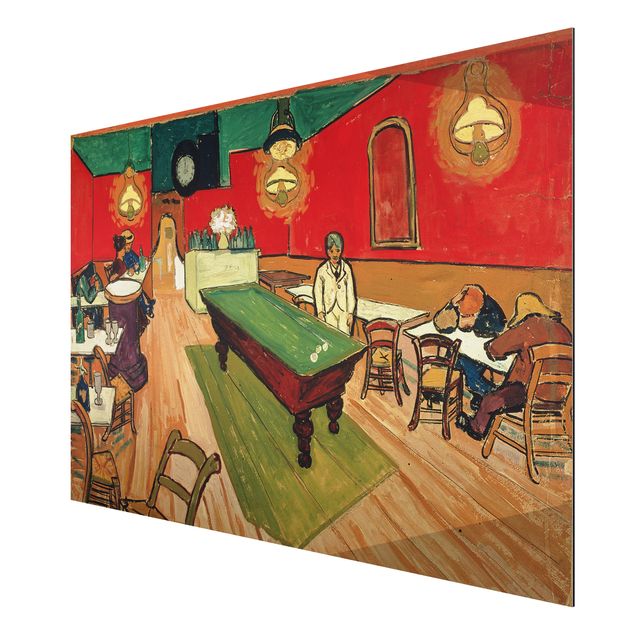 Aluminium Dibond schilderijen Vincent van Gogh - The Night Café