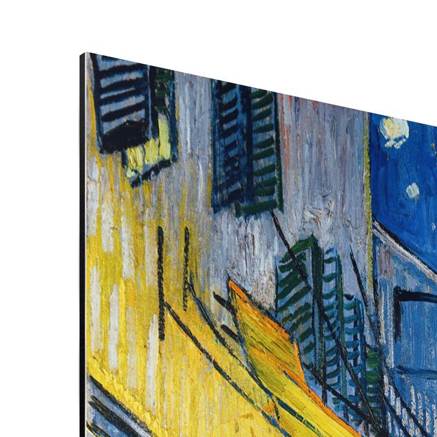Aluminium Dibond schilderijen Vincent van Gogh - Café Terrace at Night