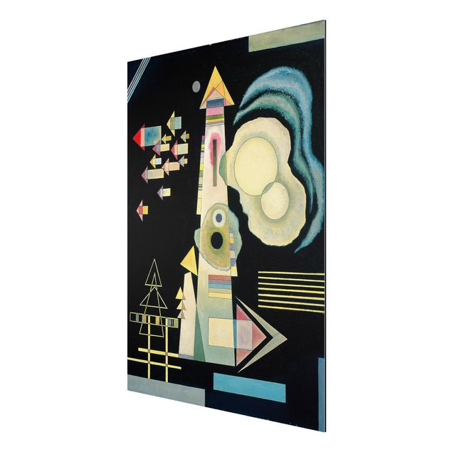 Aluminium Dibond schilderijen Wassily Kandinsky - Arrows