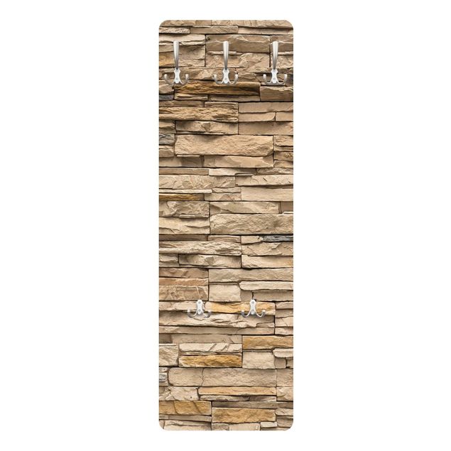 Wandkapstokken houten paneel Andalusia Stonewall