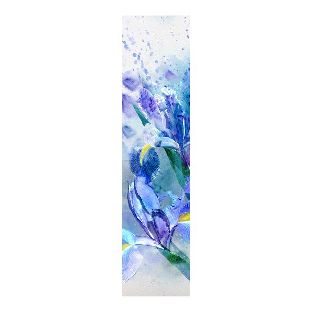 Schuifgordijnen Watercolour Flowers Iris