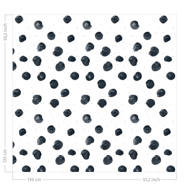 gordijnen patronen Watercolour Dots With Little Dots