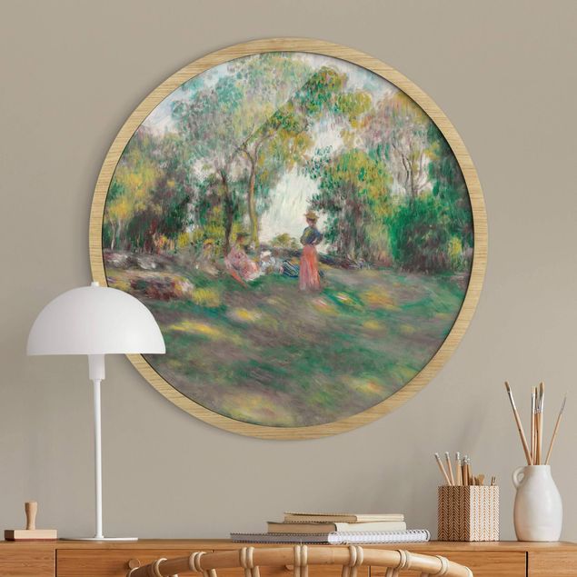 Rond schilderijen Auguste Renoir - Paesaggio con figure