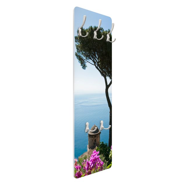 Wandkapstokken houten paneel View From The Garden Over The Sea