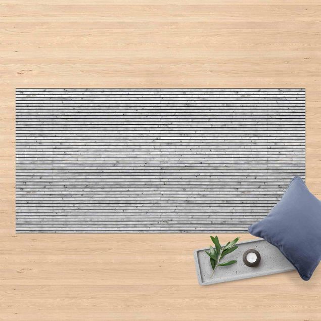 lopers Wooden Wall With Narrow Strips Black And White