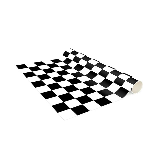 zwart wit kleed Geometrical Pattern Chessboard Black And White
