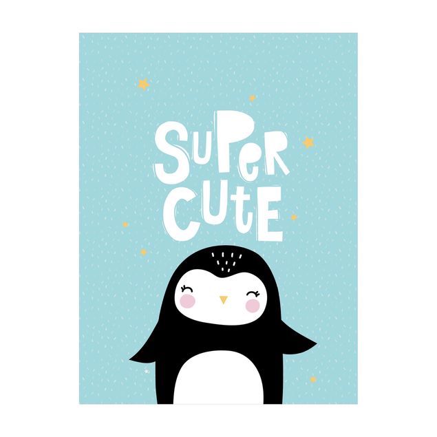 Vinyl tapijt Super Cute Penguin