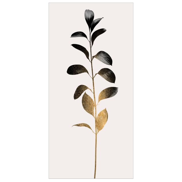 Ruimteverdeler Graphical Plant World - Gold And Grey