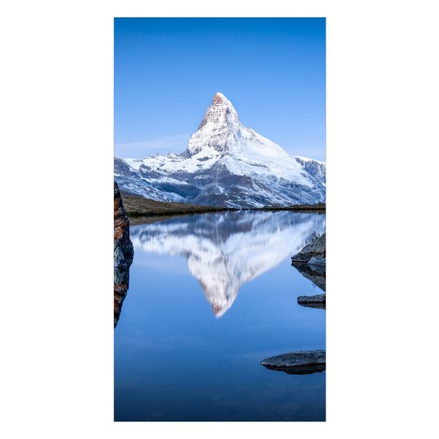 Duschrückwand - Stellisee vor dem Matterhorn