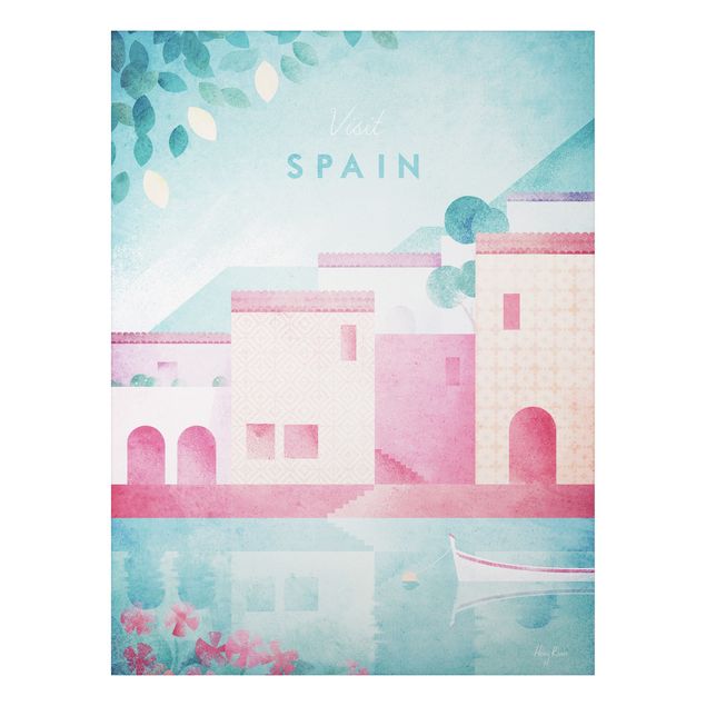 Aluminium Dibond schilderijen Travel Poster - Spain