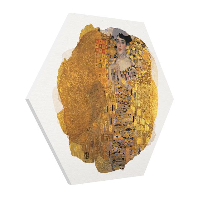 Hexagons Forex schilderijen WaterColours - Gustav Klimt - Portrait Of Adele Bloch-Bauer I