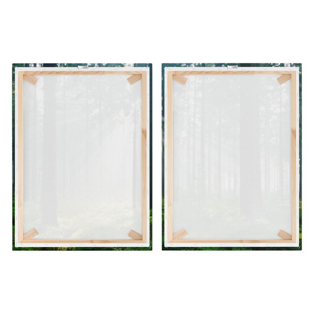 Canvas schilderijen - 2-delig  Enlightened Forest