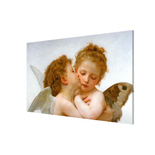 Magneetborden William Adolphe Bouguereau - The First Kiss