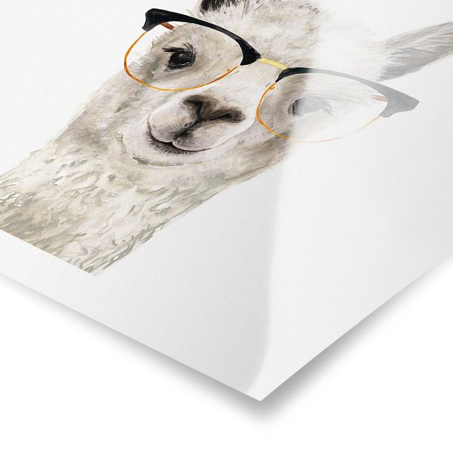 Posters Hip Lama With Glasses I
