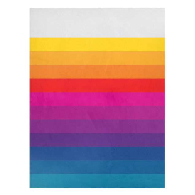 Magneetborden Retro Rainbow Stripes