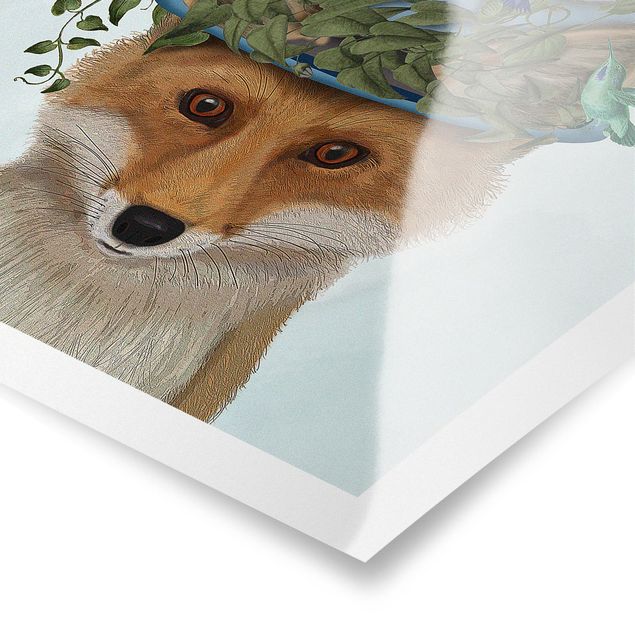 Posters Fox With Butterfly Shut