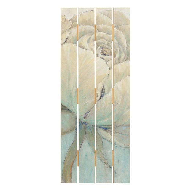 Houten schilderijen op plank English Rose Pastel