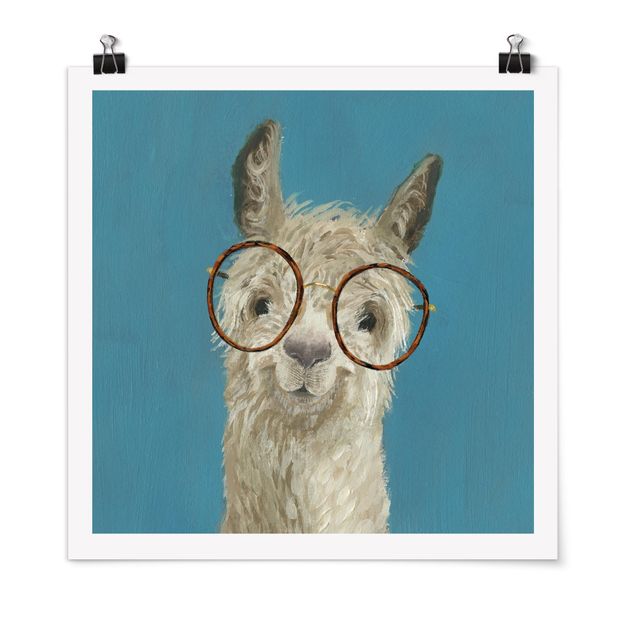 Posters Lama With Glasses I