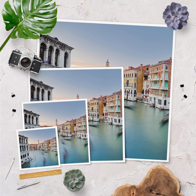 Posters Grand Canal View From The Rialto Bridge Venice