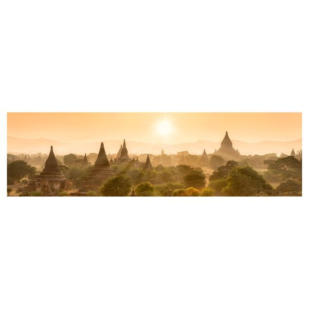 Keukenachterwanden Sun Setting Over Bagan
