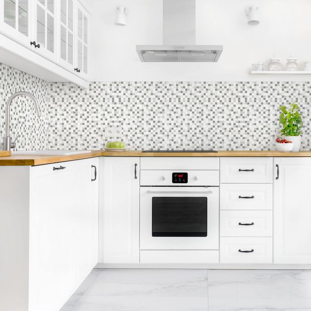 Achterwand voor keuken tegelmotief Mosaic Tiles Winter Set