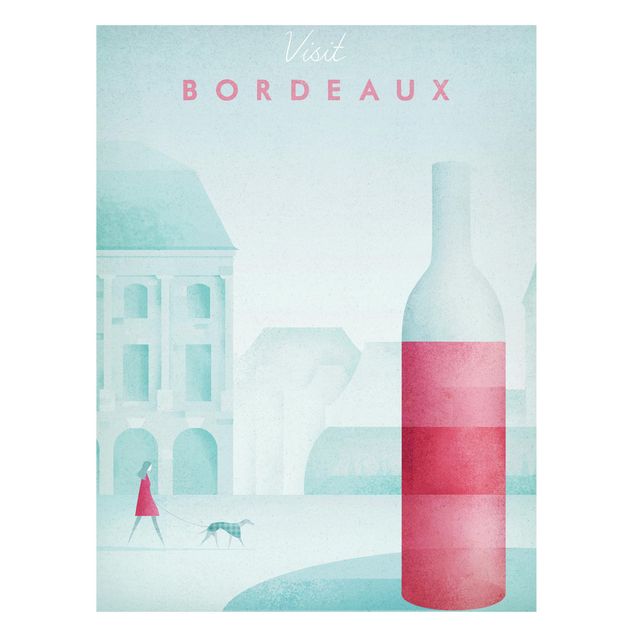 Magneetborden Travel Poster - Bordeaux