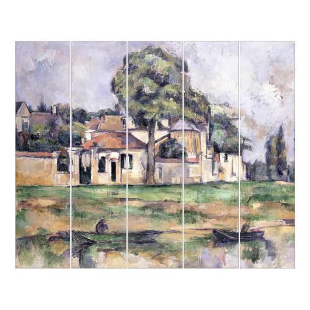 Schuifgordijnen Paul Cézanne - Banks Of The Marne