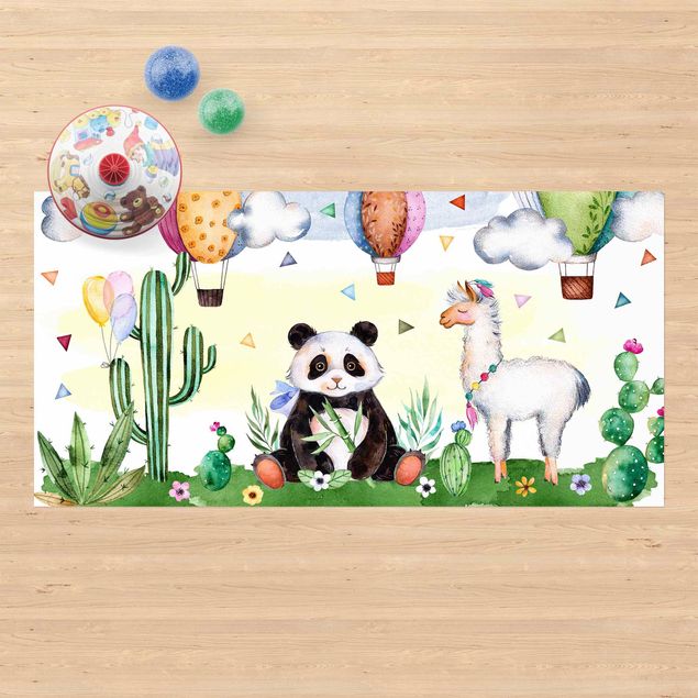 lopers Panda And Lama Watercolour