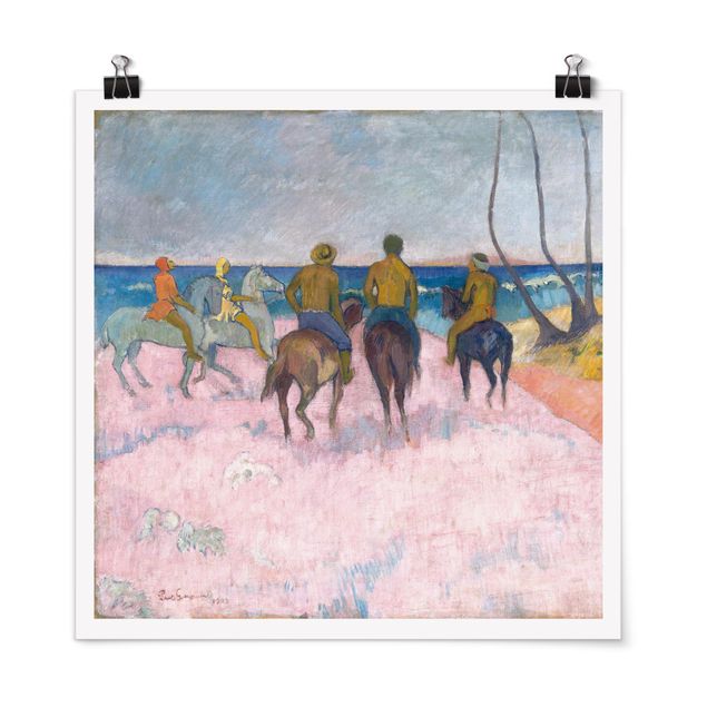 Posters Paul Gauguin - Riders On The Beach