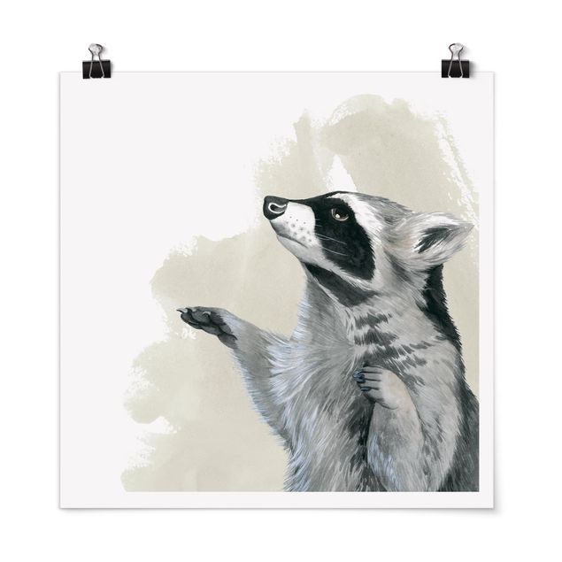 Posters Forest Friends - Raccoon