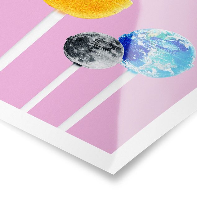 Posters Lollipops With Planets