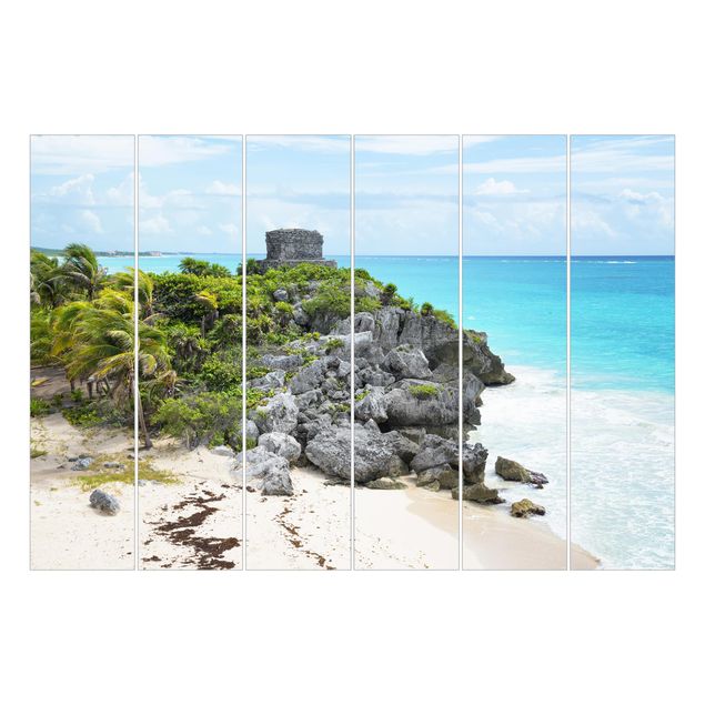 Schuifgordijnen Caribbean Coast Tulum Ruins